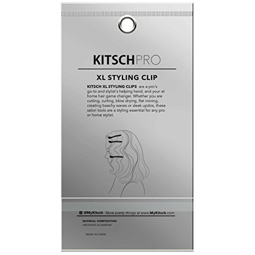 Kitsch Pro Şekillendirici Saç Klipleri 6-Pieces, XL, Altın-Altın - 6 Sayısı