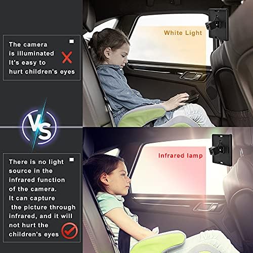 Bebek Araba Aynası HD Gece Görüşü Bebeği Geniş Kristal Netliğinde Görüş ile arka koltukta gözlemleyin USB Soketi Emniyetli Araba