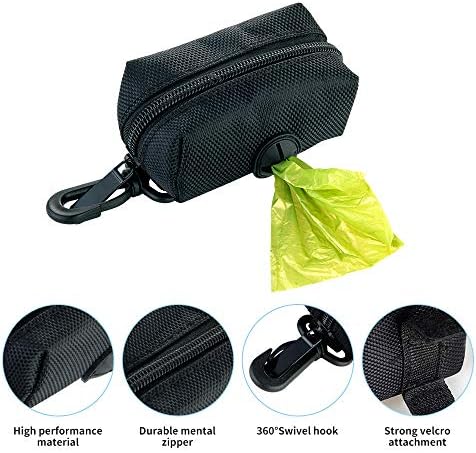 Köpek kaka torbası Dağıtıcı, 2 Paket kaka torbası Tutucu Tasma Eki ile Ücretsiz Rolls Köpek Kaka Atık Torbaları ve D-Ring-Hafif