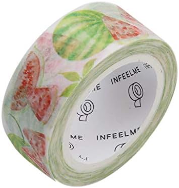 pulabo Ekonomik Meyve Karpuz Washi Bant Dekoratif Maskeleme Bandı Yapışkan Bant Scrapbooking Sticker Kağıt DIY Zanaat Hediye
