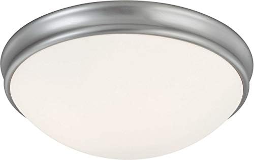Capital Lighting 2822FF-SW Gömme Montajlı Yumuşak Beyaz Cam Gömme Montajlı, 2 Işıklı 120 Toplam Watt, 4 H x 12 W, Fırçalanmış