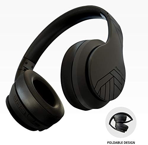 Kablosuz Bluetooth Kulaklıklar, Kulak Üstü PowerLocus Bluetooth Kulaklıklar, Süper Bas Hi-Fi Stereo, Yumuşak Kulaklıklar, Katlanabilir