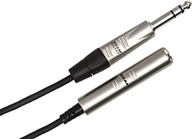 Hosa HXSS-005 REAN 1/4 TRS için 1/4 TRS Pro Kulaklık Uzatma Kablosu, 5 Ayaklar