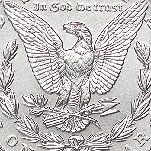 CoinFolio $1 GEMUNC PCGS tarafından 2021 CC Özel Morgan Gümüş Dolar Gem Uncirculated (Sayının İlk Günü - 100. Yıldönümü - Bayrak