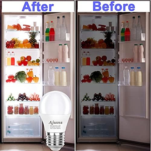 LED Buzdolabı Ampul 40W Eşdeğer 120V Dondurucu Su Geçirmez Ampuller, Enerji Tasarruflu A15 Cihaz Buzdolabı Ampulleri, 5W Gün