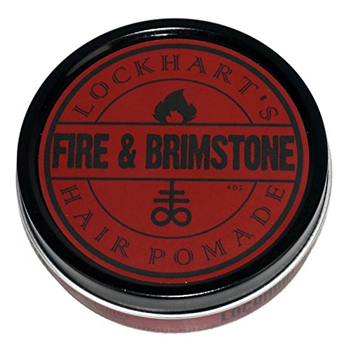Lockhart'ın Fire & Brimstone Ağır Tutma Saç Pomatı, Orta Parlaklık, 4 oz.