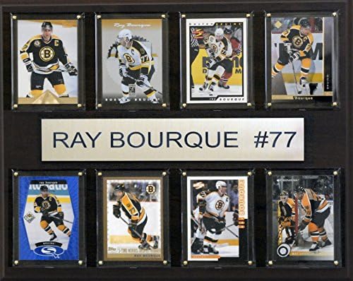 NHL Boston Bruins Ray Bourque 8 Kartlı Plaket, 12 x 15 inç