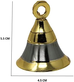 Wonderlist El Sanatları Fil Deve İnek Pirinç Bells 2 Yükseklik 1.5 Dia Hint Vintage Stil Dekor Çeşitli 2 Pirinç Bells (Altın-Gümüş,