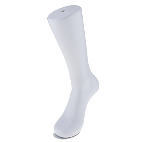 AMLESO Erkek Siyah Sol Bacak Ayak Manken Çorap Ekran 36 cm Erkek Beyaz Ayak Bileği