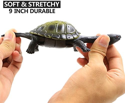 Kaplumbağa Oyuncaklar, 5 İnç Kauçuk Kaplumbağa Kaplumbağa Setleri (4 Paket), büyük Güvenlik Malzemesi TPR Süper Sıkı, Kabuk içinde