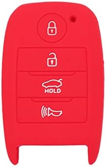 SEGADEN Silikon Kapak Koruyucu Kılıf Tutucu Cilt Ceket ile Uyumlu KIA 4 Düğme Akıllı Uzaktan Anahtar Fob CV4150 Beyaz