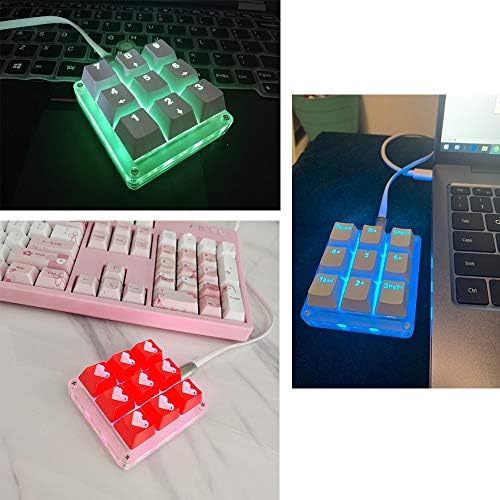 9 Tuşları 24 Makro Programlanabilir Ayar Tuş Takımı RGB Arka Mekanik Klavye OSU Tek Elle Klavye Elektrikli Yarışma Oyunu PC Dizüstü