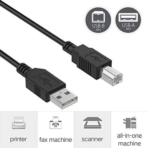SupplySource 6ft USB Kablosu Dizüstü Veri Sync Kablosu Değiştirme için Yamaha Genos Dijital İş İstasyonu barındırmak için