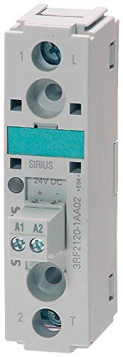 Siemens 3RF21 30-1AA45 Yarı İletken Röle, 22,5 mm, Tek Fazlı, Vidalı Bağlantı, Sıfır Noktalı Anahtarlama, 48V-460V Nominal Çalışma