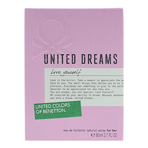 Benetton Benetton Birleşik Rüyalar Aşk Kendinizi Kadınlar için 2 parça Set (2.7 Oz Eau De Toilette Sprey + 2.5 Oz Vücut Losyonu),