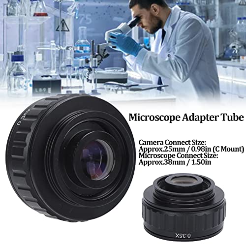 Mikroskop Adaptörü Tüp, C Montaj Adaptörü Kolay Kurulum için Laboratuvar için Sanayi için Biyoloji için Trinoküler Stereo Mikroskop