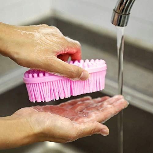 Owlike Temizleme Duş Banyo Fırçası, çok Fonksiyonlu Uzun Saplı Temizleme Duş Banyo Fırçası Kaymaz Vücut Temizleme Fırçaları Yumuşak