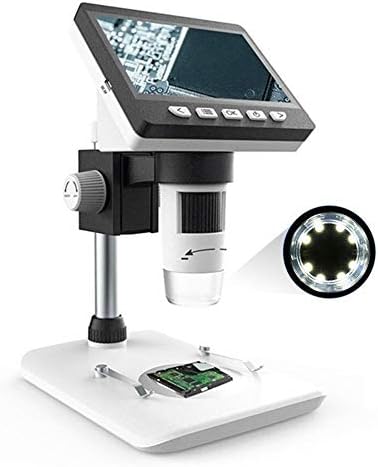 WUYUESUN 1000X HD1080P 4.3 İnç LCD Dijital Mikroskop Taşınabilir Masaüstü Mikroskop Büyüteç Büyüteç Seti Destek 10 Diller (Renk: