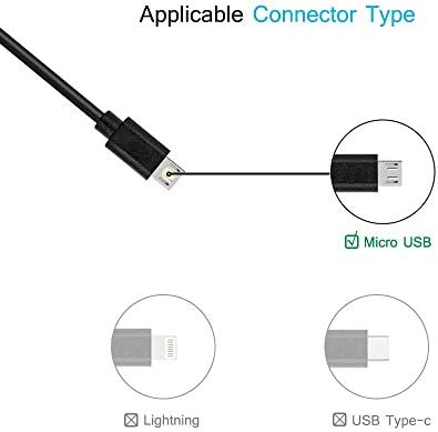 PlayStation 4 PS4 için 10FT USB Şarj Kablosu (2 Paket), Mikro USB 2.0 Yüksek Hızlı Veri, Dayanıklı Android Şarj Kablosu Veri