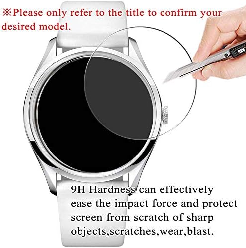 [3 Paket] Synvy Temperli Cam Ekran Koruyucu ile Uyumlu LOBOR CELLİNİ S DES VOEUX NATO 35mm 9 H Film Smartwatch akıllı saat Koruyucular