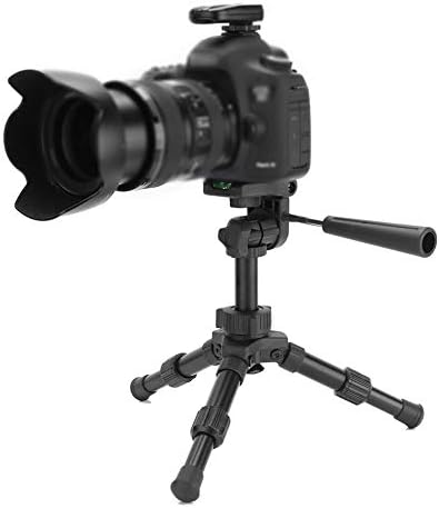 Masa Tripod Uzatılabilir Mini Masa Üstü Seyahat Kompakt kamera tripodu Standı Çift Seviyeleri ile Canon Nikon DSLR Kamera için