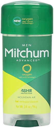 Mitchum Gelişmiş Jel Terlemeyi Önleyici ve Deodorant, Dağ Havası 3.4 oz (9 Değer Paketi)