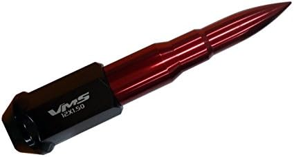 VMS Yarış 12x1. 5 20 PC 112mm Soğuk Dövme Çelik Lug Kuruyemiş ile kırmızı Genişletilmiş Mermi Alüminyum Honda Civic için 5 Lug