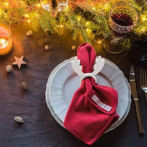 8 Parça Noel Şükran Cadılar Bayramı Ahşap Peçete Halkaları Ahşap Noel Elk Kabak Yemeği Peçete Halkası Masa Yemeği için Cadılar