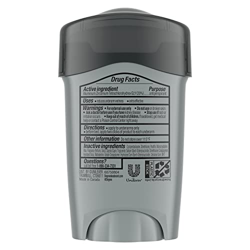 Derece Erkekler Temiz Klinik Antiperspirant Deodorant 1.7 oz