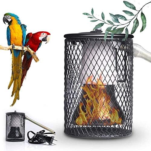 Anti-ısırık Demir Boru Evcil hayvan Güvenlik Isı Lambası ile BDRWXZ Sürüngen Isı Lambası, Asılı Kuş Kafesi Isıtıcı Papağan, Kertenkele