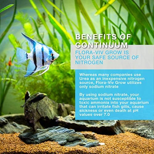 Continuum Aquatics Flora Viv Grow-Tatlı Su Ekili Akvaryumlar için Azot Kaynağı ve Bitki Büyüme Hızlandırıcısı